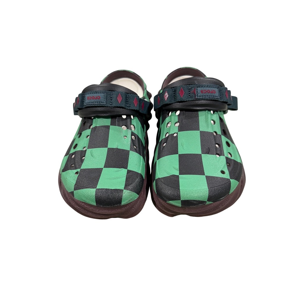 Crocs Echo Clog Demon Slayer Tanjiro Men 8 Women 10 Green Black